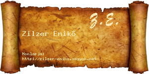 Zilzer Enikő névjegykártya